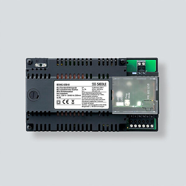 Siedle Bus-Standard-Netzgerät Schwarz BSNG 650-0